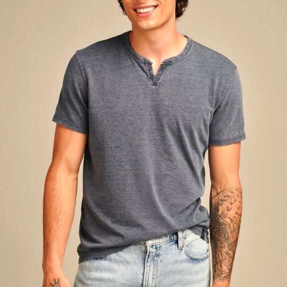 Lucky Brand Venice Burnout notch neck tee - Picture 16 of 16